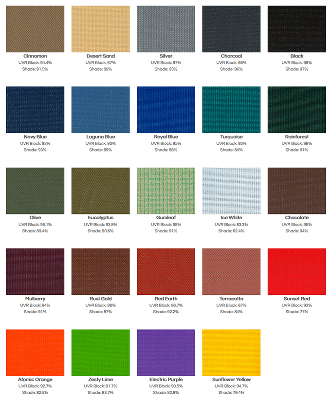 Cloth Colour Chart - Colour Chart In Satin Fabrics